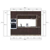 Bucatarie ZONE 300 FRONT PAL K002 / decor 8548
